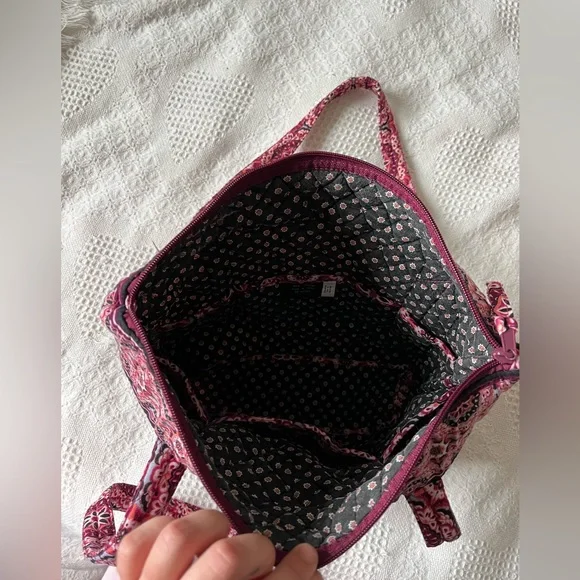 Pink Patterned Tote Bag - Picture 3 of 3